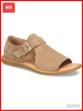 Suede Gladiator Sandals with Buckle Closure